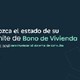 Conozca el estado de su trámite de Bono de Vivienda. Haga clik
