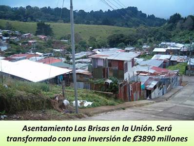 asentamiento las brisas en la uni&oacute;n