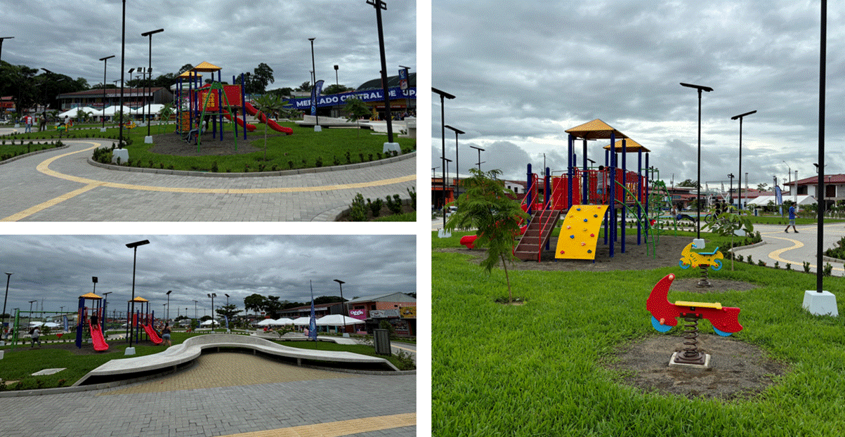 Fotograf&iacute;as de las obras en Parque Los Malinches, ubicado en Upala.