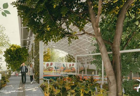 Render de como quedar&aacute; el Parque Lineal R&iacute;o Pacacua.