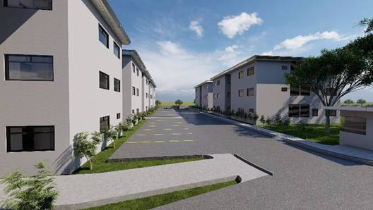 Render de c&oacute;mo queda el Condominio Cerro Verde.
