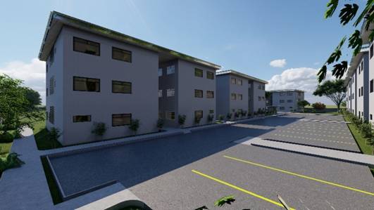 Render de c&oacute;mo queda el Condominio Cerro Verde.