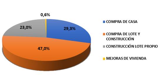 Gr&aacute;fico con el porcentaje seg&uacute;n Plan de Inversi&oacute;n en el Programa de Ingresos Medios.