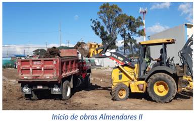 Fotograf&iacute;a del proyecto Almendares II en el inicio de obras.