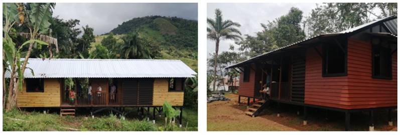Imagen con fotos del proyecto Territorio Ind&iacute;gena Ngöbe La Casona IV etapa.
