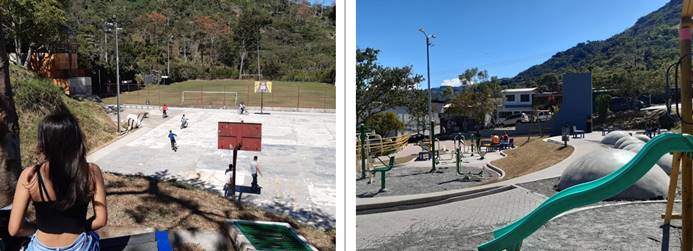 Fotograf&iacute;as del proyecto de bono comunal Po&aacute;s, Identidad y Progreso.